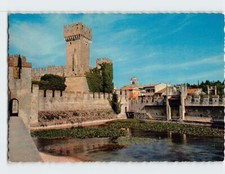 Postcard Scaligero Castle (Detail) Lake of Garda Sirmione Italy