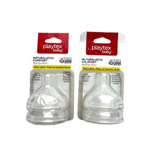 Playtex Baby Natural Latch Comfort Silicone Nipples 6 Months