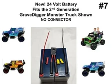 24v Grave Digger Battery ECON VER. #7 for the Power Wheels 2nd Gen. GRAVE DIGGER