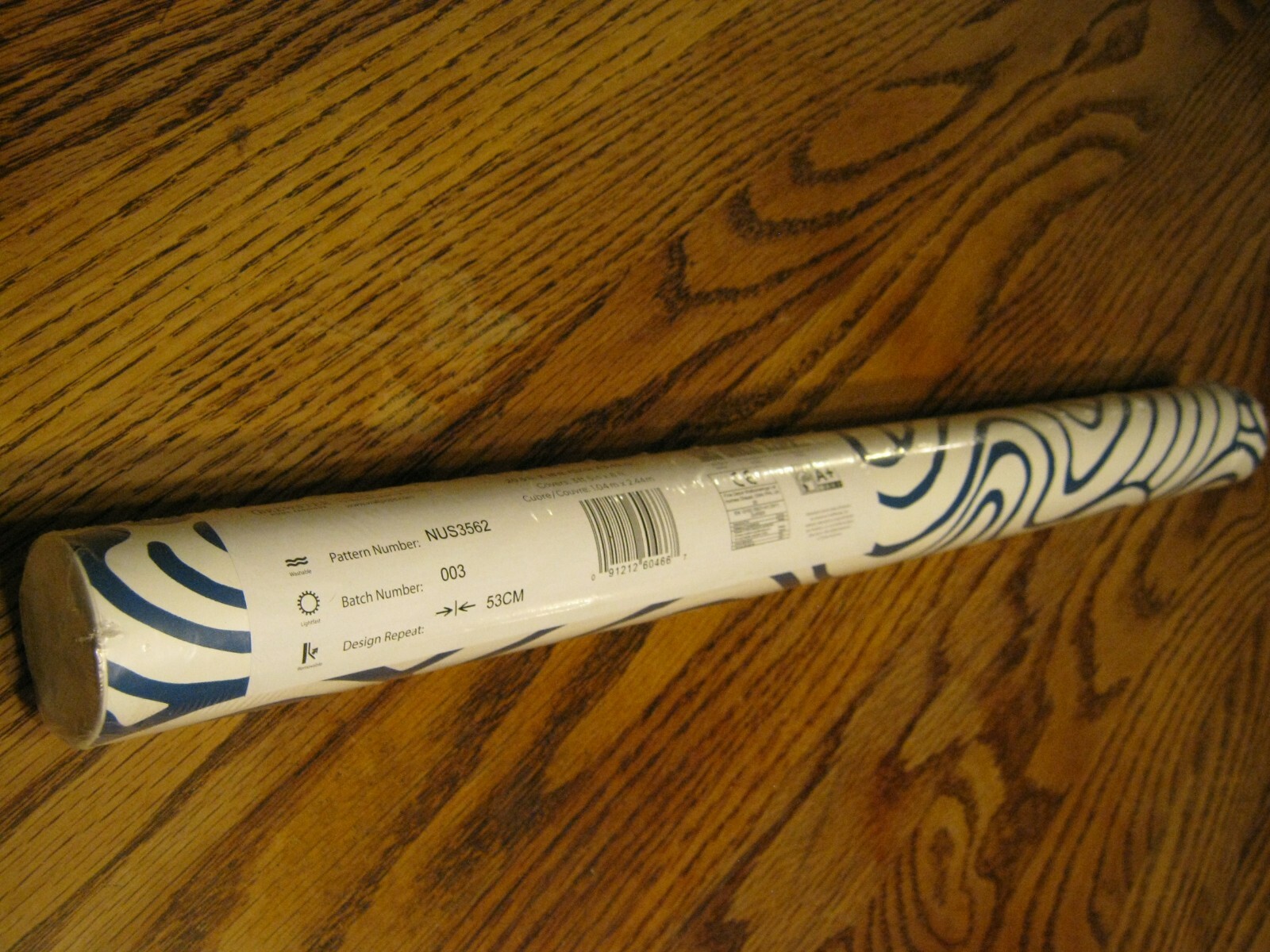 20.5" x 18 ft NUWallpaper NUS3562 Navy Saybrook Peel & Stick Wallpaper