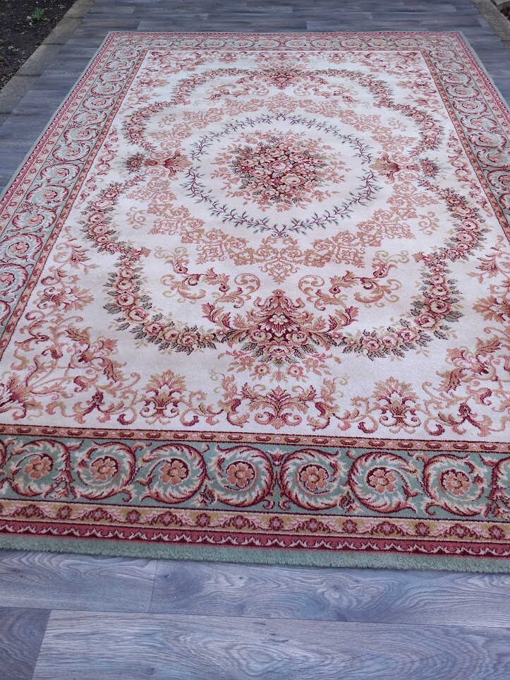 Rug Vintage LUXURY Wool John Lewis Oriental Floral Aubusson 9.9ft x 6