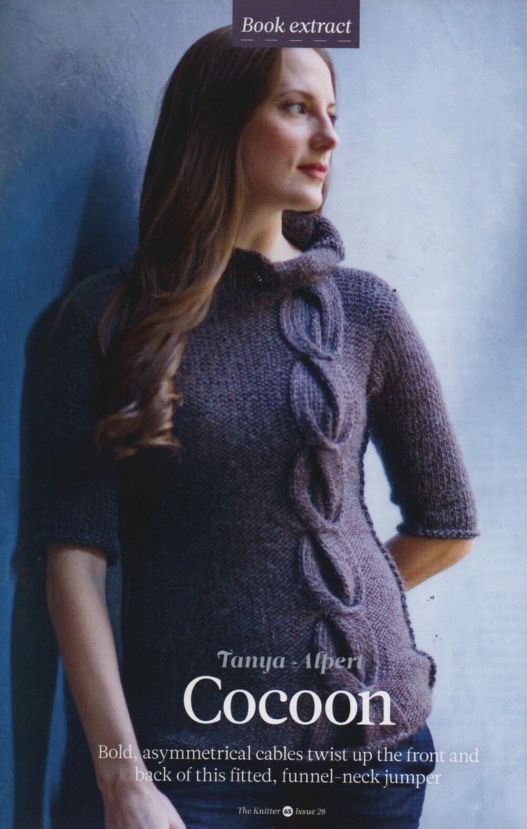 COCOON Ladies Cable Sweater Knitting Pattern Tanya Alpert - Main Image