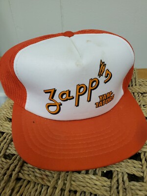 Vtg New Orleans Snapback Hat trucker zapp's potato chips yam-tators