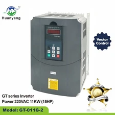 Huanyang VFD 220V 15HP 11KW Vector Control Variable Frequency Drive Inverter CNC