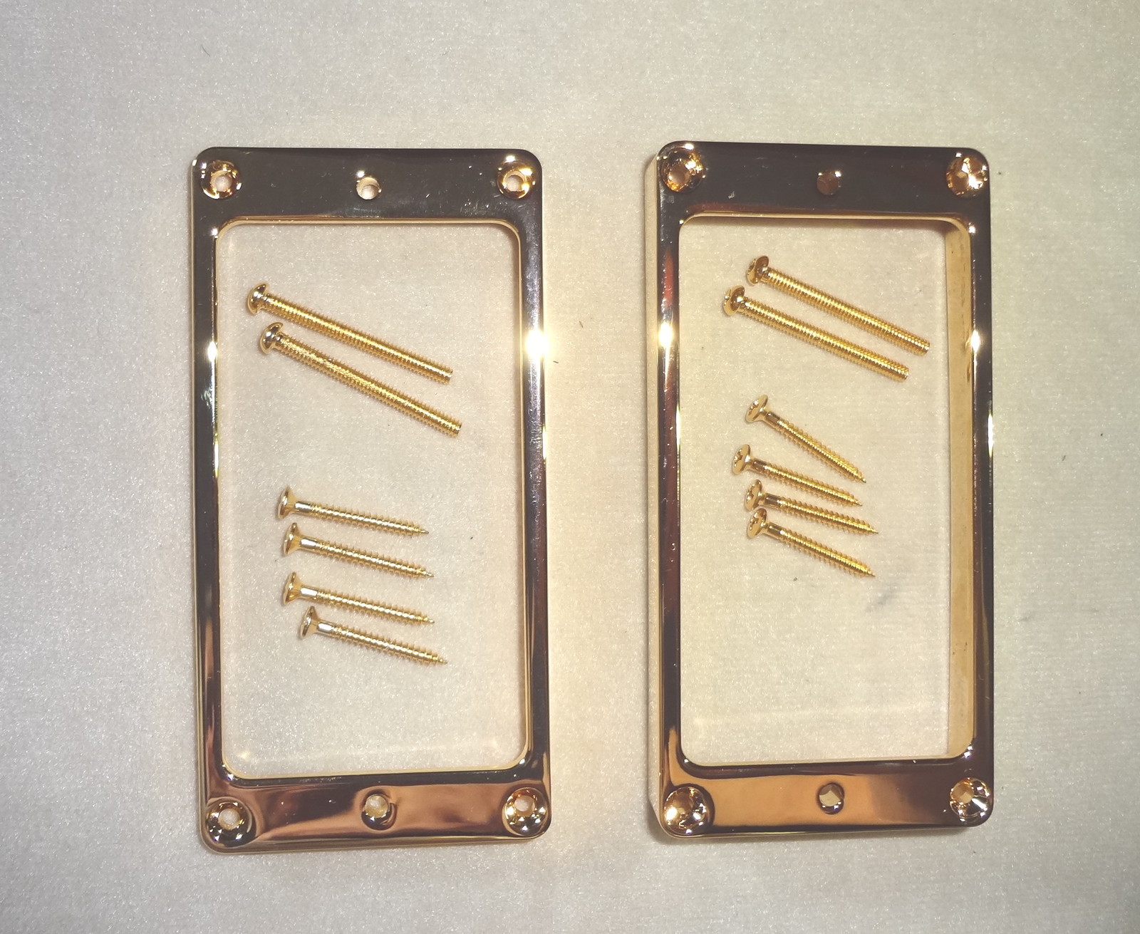Arched LP Metal Humbucker Pickup Rings Surrounds Mighty Mite Gold 4 Les ...