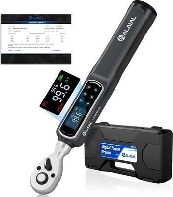 3/8''Digital Torque Wrench 2-135Nm LED Display Buzzer Vibration Alert Auto Repair