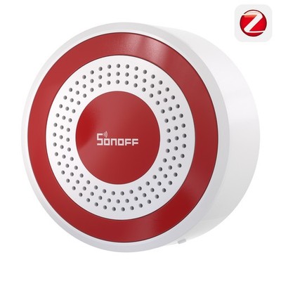 SONOFF SNZB-09P Indoor Alarm, Zigbee Smart Siren 105dB Sound Light Burglar Alert