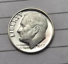 1957 Proof Cameo Roosevelt Silver Dime (D 13)