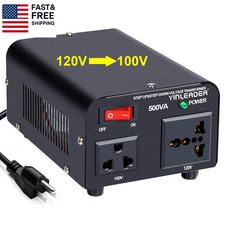 500W US to Japan Voltage Converter 120V to 100V Step down Transformer for Japan