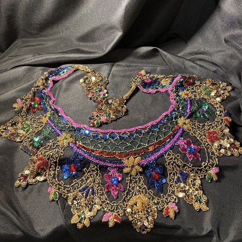 Handmade Vintage Multicolored Sequined Belly Dancing Belt