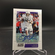 Clayton Thorson 2019 Score Rookies Signatures 411 Northwestern Wildcats Rookie