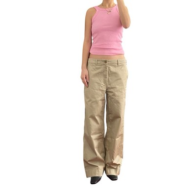 Acne Studios Beige Relaxed Fit Straight Leg Khaki Pants - IT 42