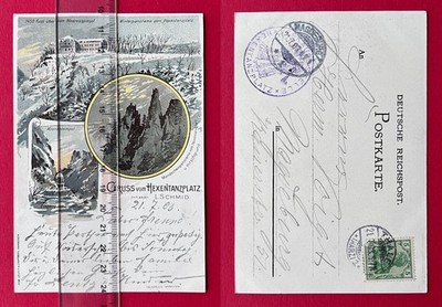 Litho Postcard Thale in Harz 1903 greeting from Hexentanzplatz (166893