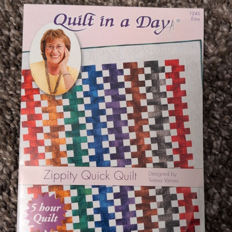 Quilt in a Day Zippity Quick Pieced Quilt Pattern Booklet 1245 Easy