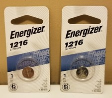  2 1216 Energizer Lithium Coin Batteries 1216 3V EXP 03/2032