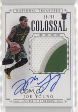 2015 National Treasures College Colossal Signatures 56/99 Joe Young Auto k4s