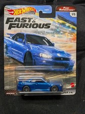 Hot Wheels Fast and the Furious Premium Fast Superstars Nissan Skyline GTR BNR34