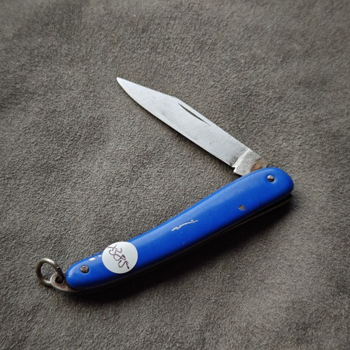 GARANTIE SOLINGEN Vintage Taschenmesser blaue Metallschalen Made In Germany - Bild 1 von 6