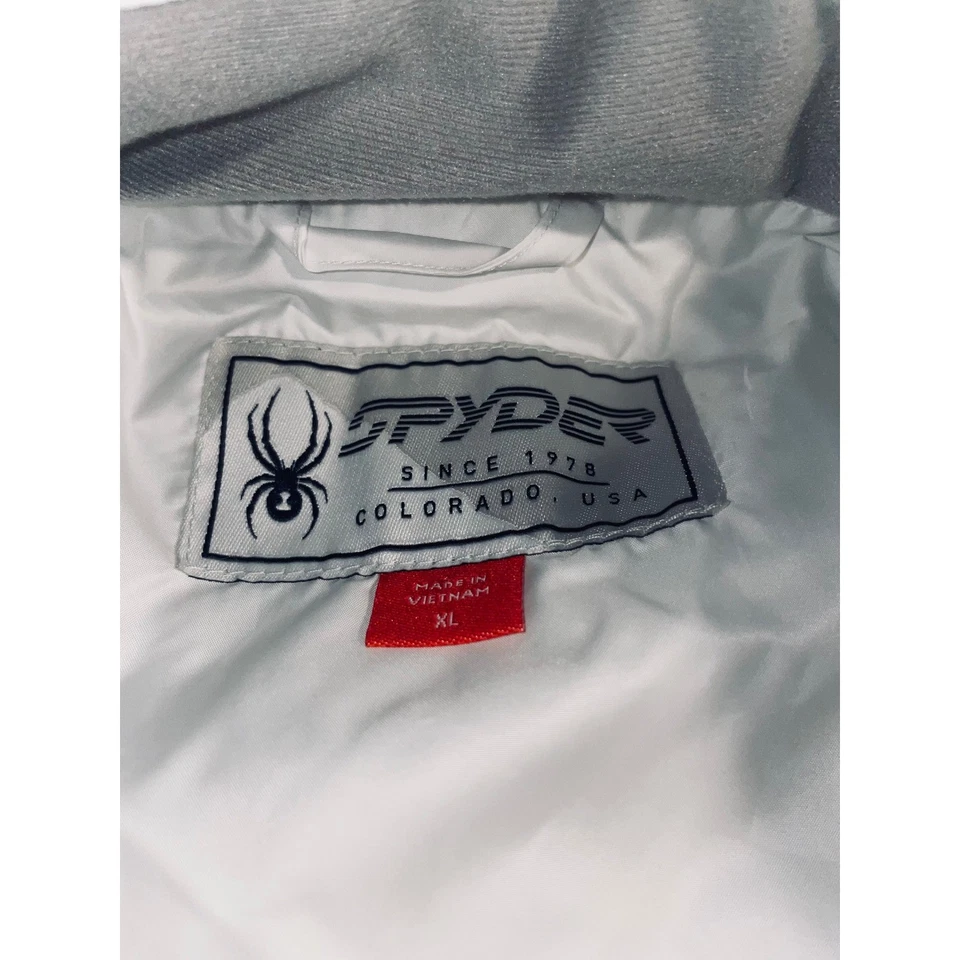 Spyder New Mega 3 in 1 Jacket Men XL Blue White Ski Snowboard Waterproof Hooded - Image 3 of 4