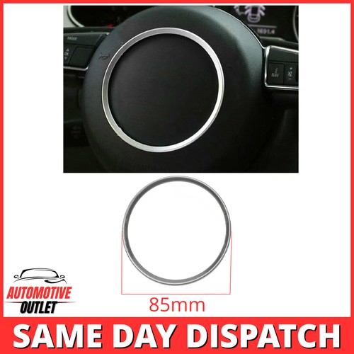 STEERING WHEEL CENTER RING COVER TRIM SILVER FOR AUDI TT 8J A1 A3 S3 A4 S7 Q2 Q3