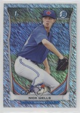 2014 Bowman Draft Chrome Shimmer Refractor 7/15 Nick Wells #CDP89 0f6