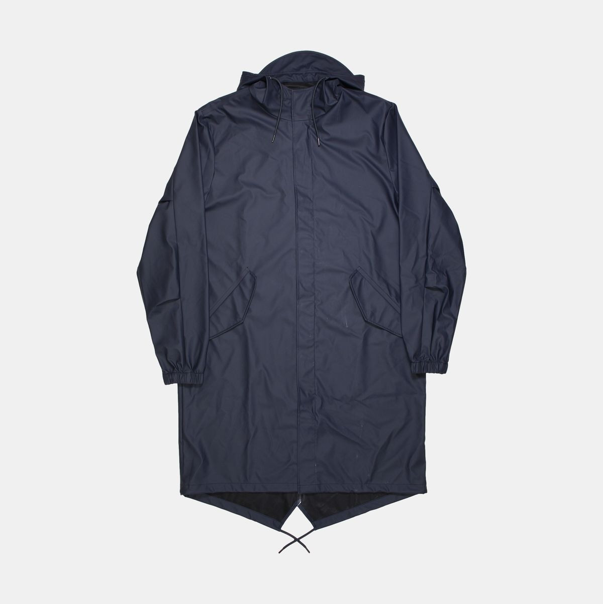 Rains Fishtail Parka / Size L / Mens / Blue / Polyurethane