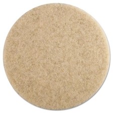 Premier 4019NHE Ultra High-speed Floor Pads, 19" Dia, Natural Hair, Champagne,
