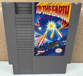 Nintendo NES To The Earth game cartridge with booklet and case - READ