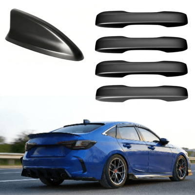 #ad Matte Black Door Handle Cover Shark Fin Antenna Kit For Honda Civic 2022 2026 $39.99