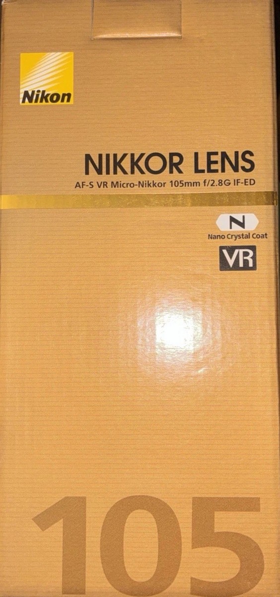 Nikon Micro NIKKOR 105mm f/2.8G AF-S VR IF-ED Lens for sale online