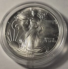 1992 Silver Eagle $1 Dollar 1oz Uncirculated .999 -In Capsule-GEM BU