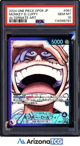 One Piece 2024 Monkey D. Luffy OP09-061 Alt Art Leader Japanese GEM MINT PSA 10