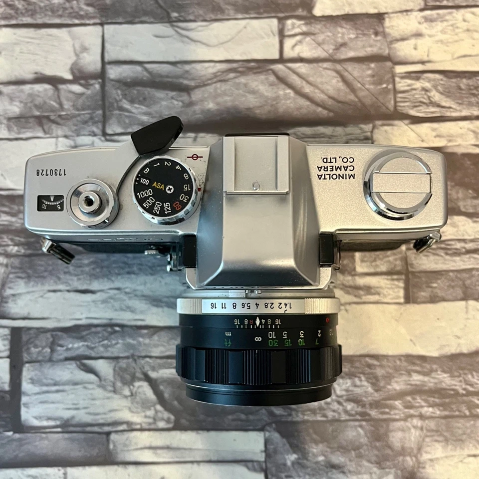 MINOLTA SRT 101 SLR 35mm Film Camera w/ MC ROKKOR-PF 58mm F1.4 Lens! From Japan - Image 4 of 4