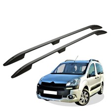 Dachreling passend für Citroen Berlingo 2 Baujahr 2008-2018 Schwarz mIt ABE