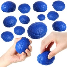 12 Pcs Brain Stress Balls Bulk Large Brain PU Hand Muscle Exercise Pressure B...