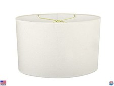 Aspen Creative 37021 Off-White Oval Hardback Spider Lamp Shade   15.5" Wide x 10