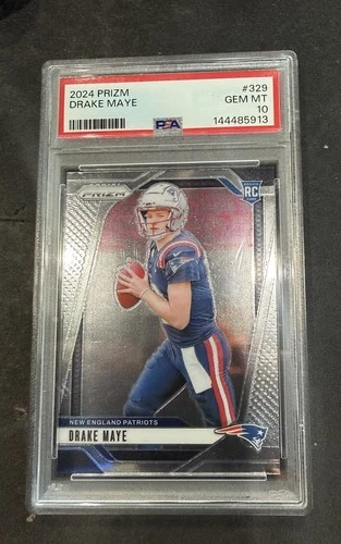 Drake Maye 2024 Prizm #329 PSA 10 🔥 New England Patriots