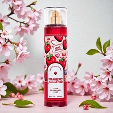 Bath  Body Works Strawberry Pound Cake 2025 Fine Fragrance Mist Spray 8oz