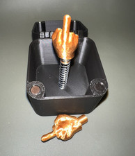 Black/Gold Spring-Loaded Pop-Up Middle Finger Prank Box  Just for You  18 
