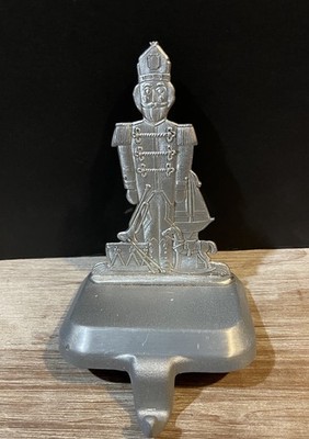 Nutcracker Pewter Silver Christmas Stocking ESL 2004 USA