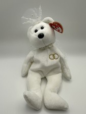 TY Beanie Babies - MRS the BEAR - BRIDE (8 inch) - Year 2001