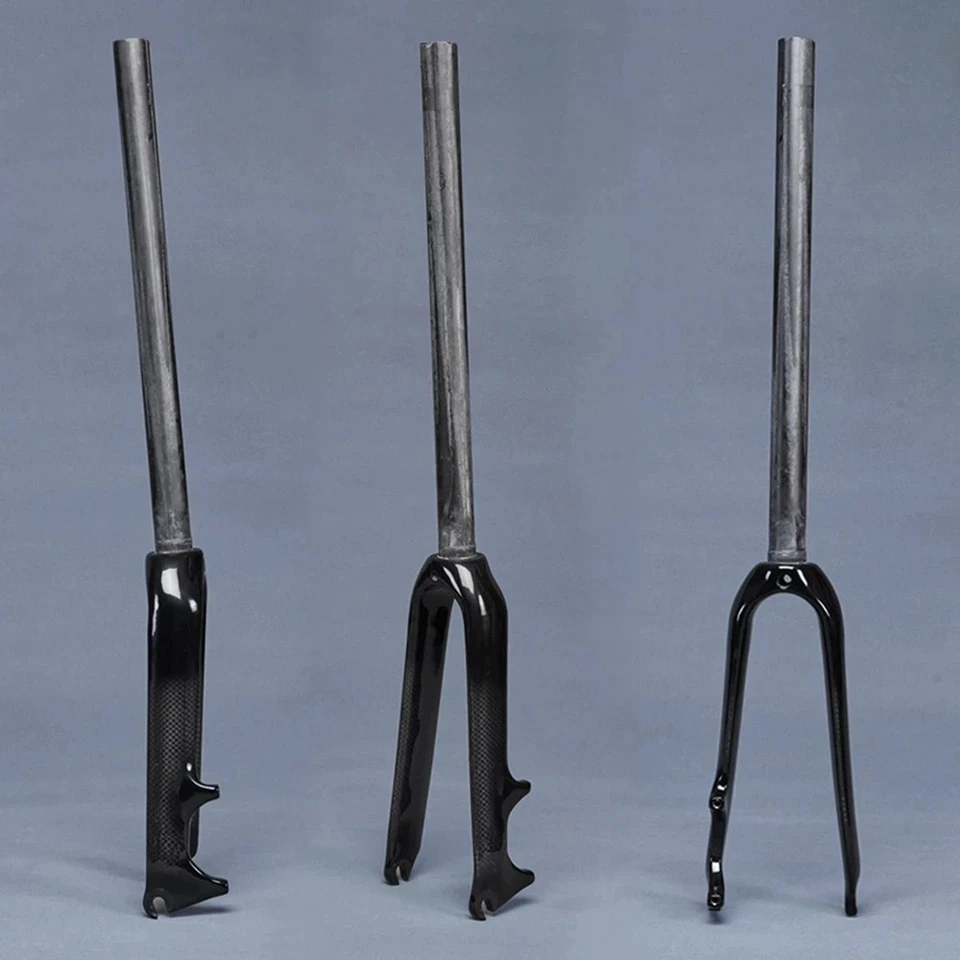 Carbon Fibre Kids BMX Road MTB Bike Front Forks 14 16 18 20 22 inch Disc Brake - Image 4 of 4