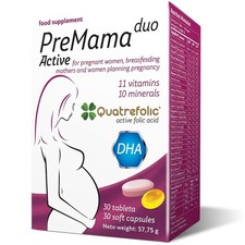 PreMama Duo Active – 30 Comprimidos + 30 Cápsulas Blandas
