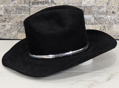 Resistol Quicksilver Cowboy Hat 4X Beaver Felt Black Self