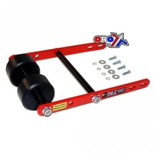 Tag-Z - Wheelie Bar - ATV - Twin Roller - KFX, LTZ, LTR, YFM / Black/Red