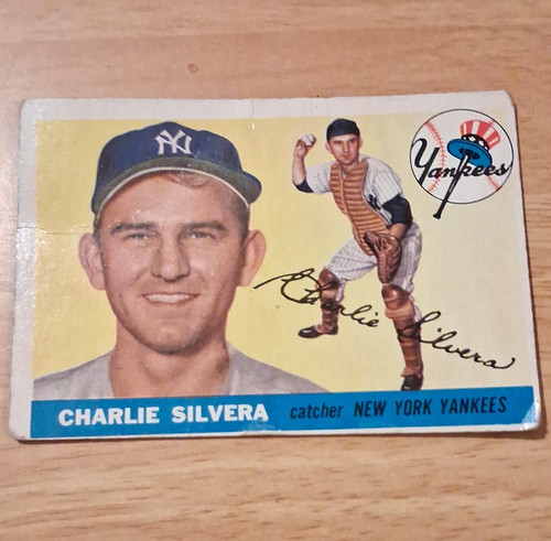 Charlie Silvera #188 1955 Topps card