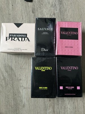 Colognes and Perfumes; Valentino, Dior, Prada, Versace