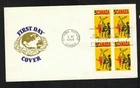 Canada #483, 1968 5¢ Lacrosse block, Van Dahl cachet FDC, VF