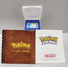 Authentic Pokemon Blue Nintendo GameBoy Video Game w/ Manual Reg Card