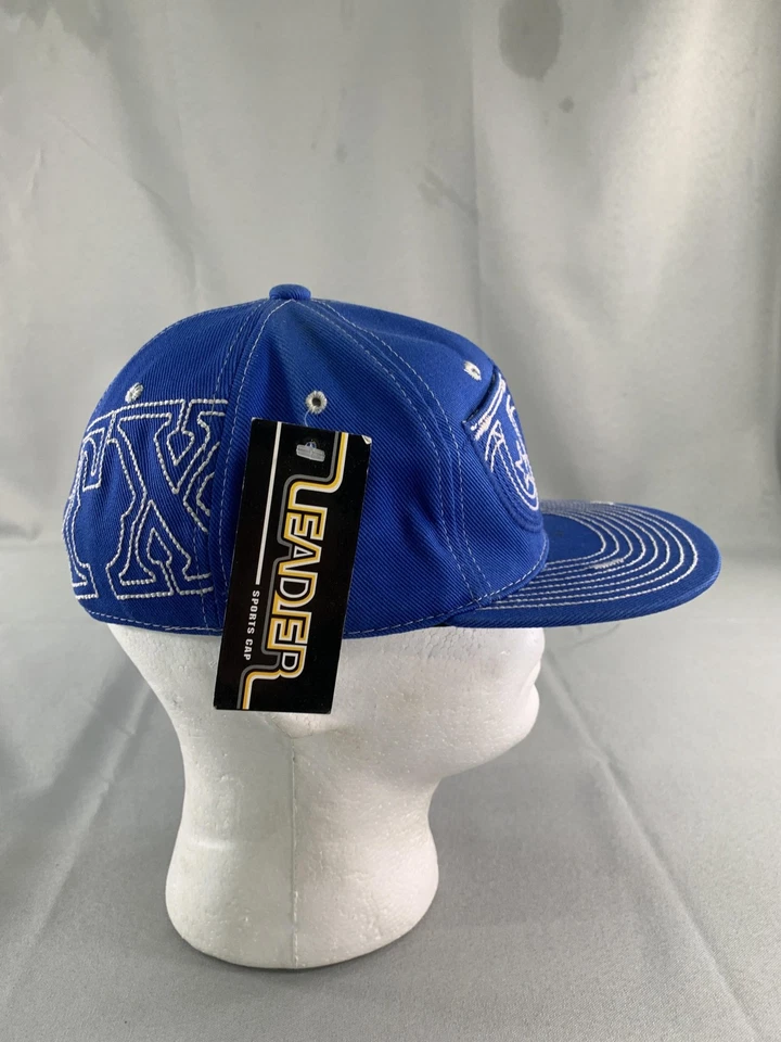 Texas TX шляпа крышка резинке мужской маленький синий белый вышитые звезды подкова - Изображение 4 из 4